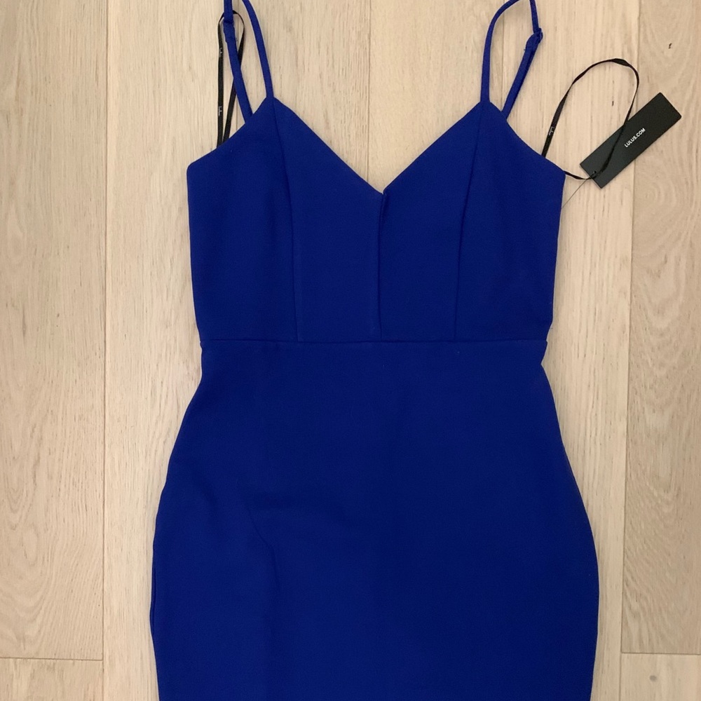Blue Bodycon Cocktail Dress